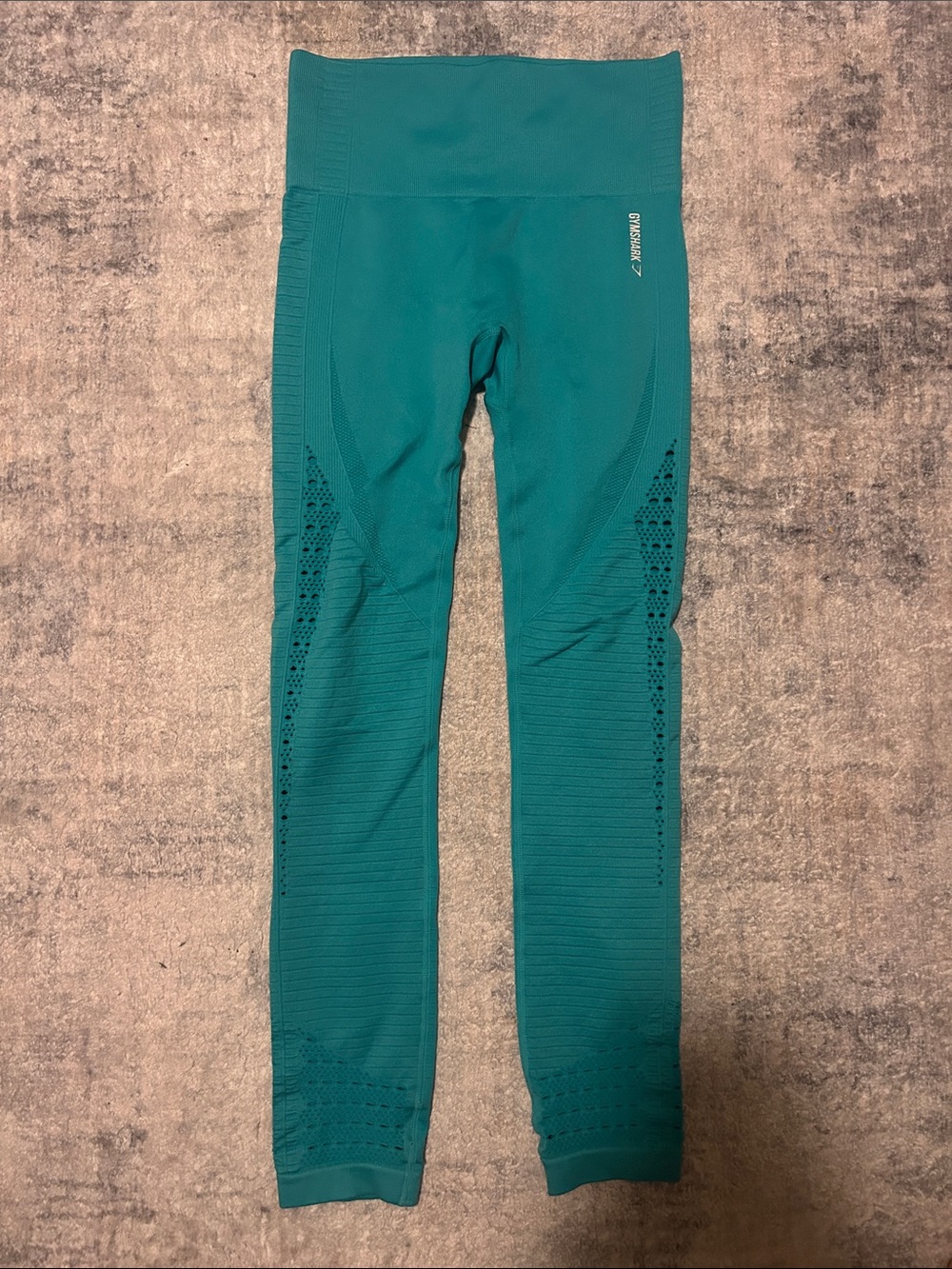 Gymshark Teal Green Seamless Workout Leggings